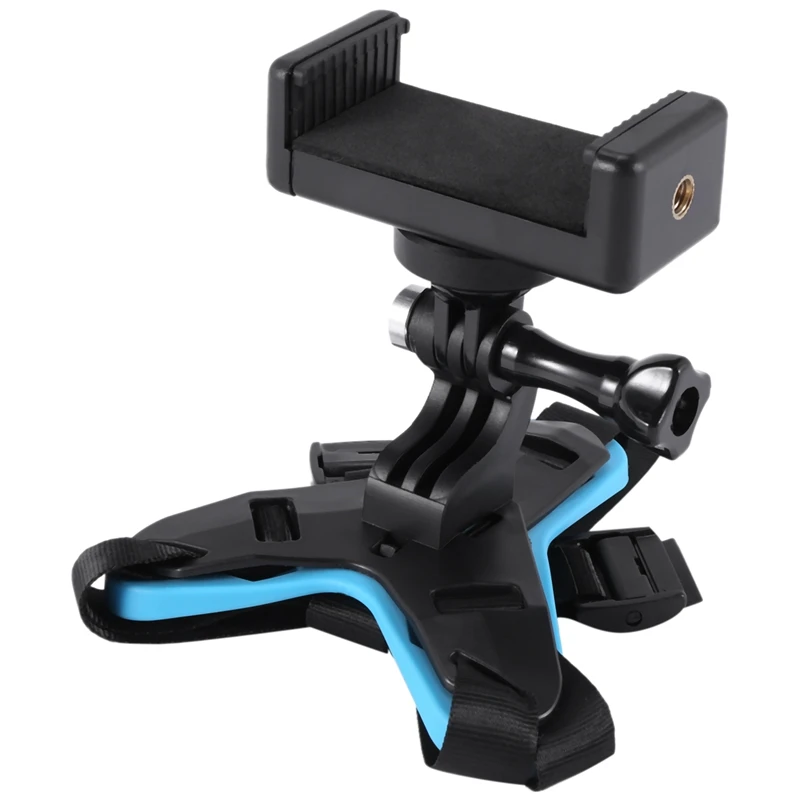 

Helmet Chin Mount Holder With Phone Stand And Remote Ski / Motorcycle Helmet Stand For Action Camera And Phone