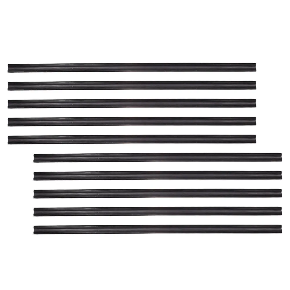 

10Pcs Frameless Windshield Wiper Refills Car Rubber Strips Smooth Wiping Weather Resistant Replacement Wiper Inserts