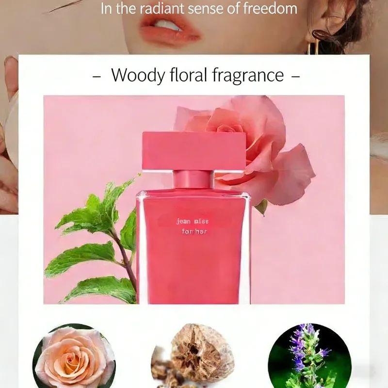 

100ml Perfume Eau de Parfum for Her, Sophisticated Woody Floral Scent Perfect for Daily Wear body