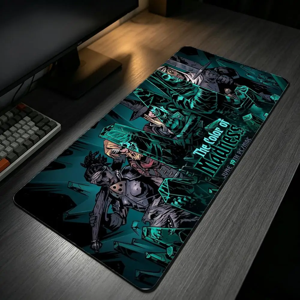 game Darkest Dungeon Mouse Pad MousePad Stitched Edge Gaming Anti‑Slip Rubber Base Waterproof Desk Mat For Office Laptop PC