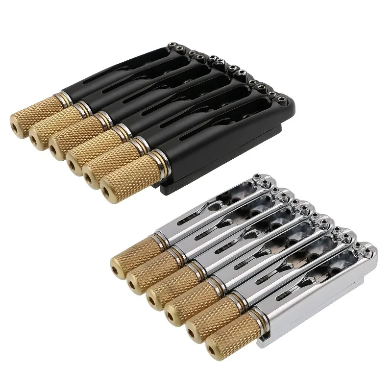 6-string Headless Guitar Bridge Tailpiece High-quality Corrosion-resistant Stable Bridge Tailpieces Stringed Instrument Parts