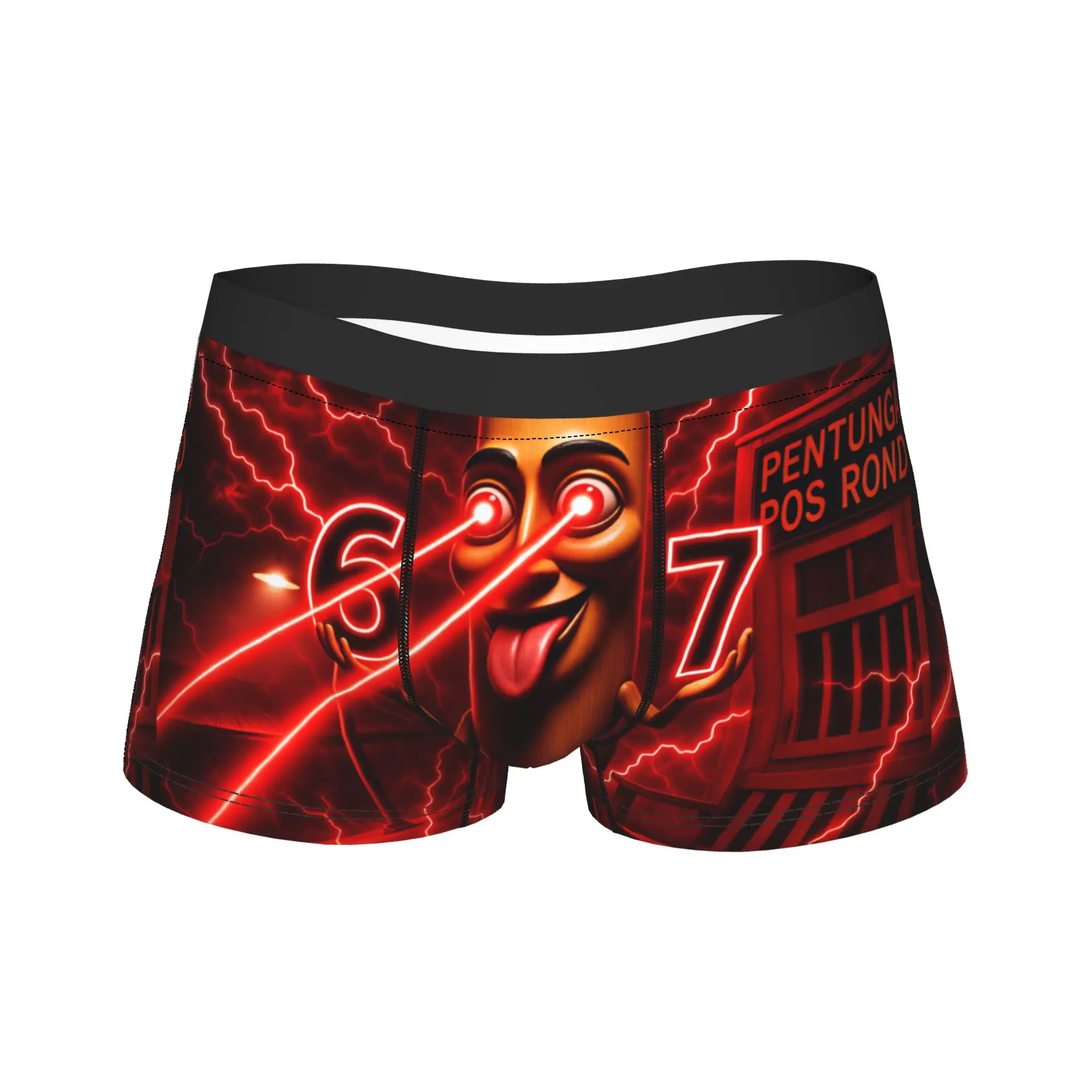 Tung Tung Sahur 67 Laser Eyes Red Lightning Meme Underwear Males Shorts Briefs Novelty Trunk Quality Custom Plus Size Underpants