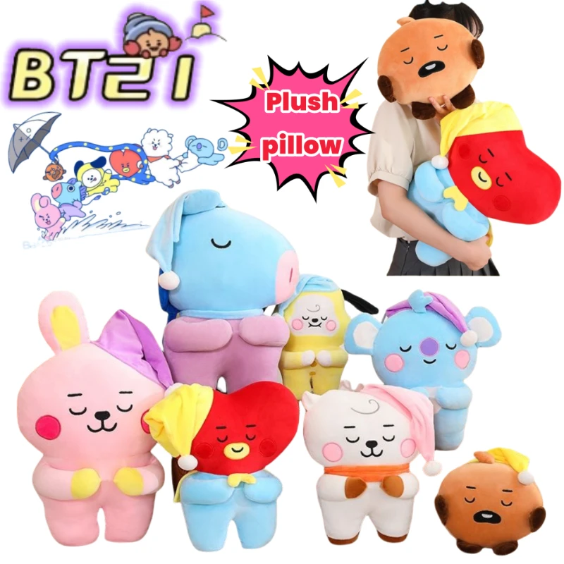 

BT21 Koya Shooky Mang Chimmy аниме персонаж плюшевые куклы мягкие и удобные подушки украшения для гостиной дивана подарок на день рождения
