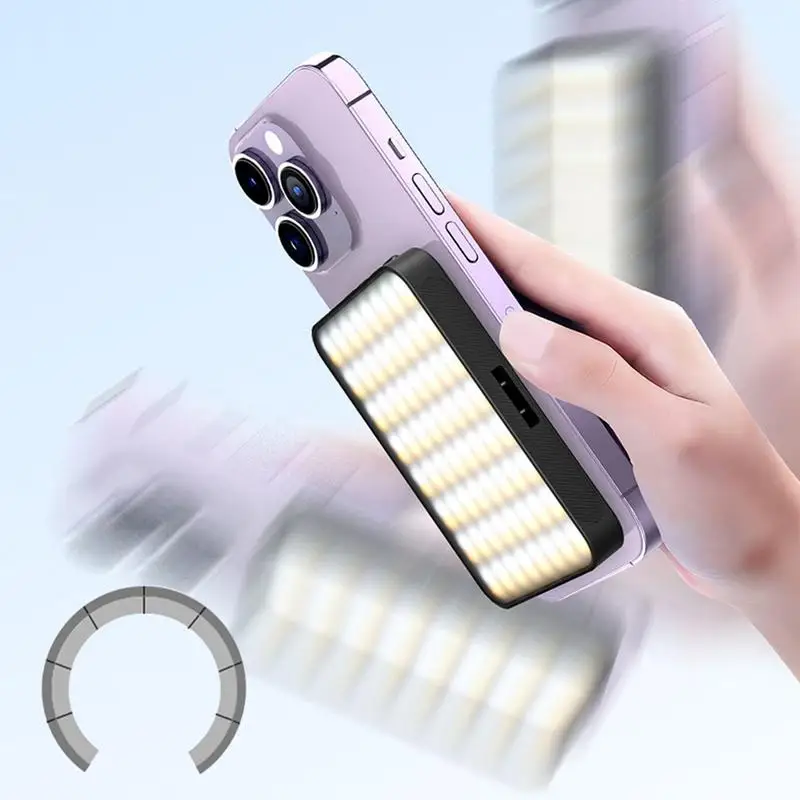 Selfie Light สําหรับโทรศัพท์ 10 ระดับความสว่าง Selfie Light ความสว่าง 10 ระดับแบบพกพาสูง 6500K อุณหภูมิสีวิดีโอกล้อง