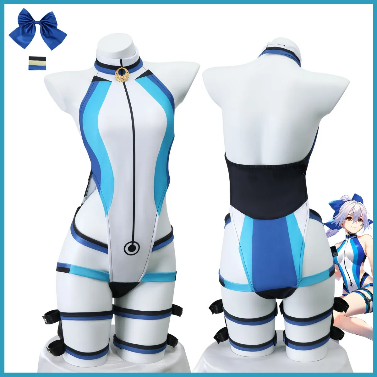 Anime Game Lot/Grote Bestelling Tomoe Gozen Cosplay Kostuum Sabel Jumpsuits Badpak Zomer Bikini Vrouw Sexy Mooie Zand Party Pak