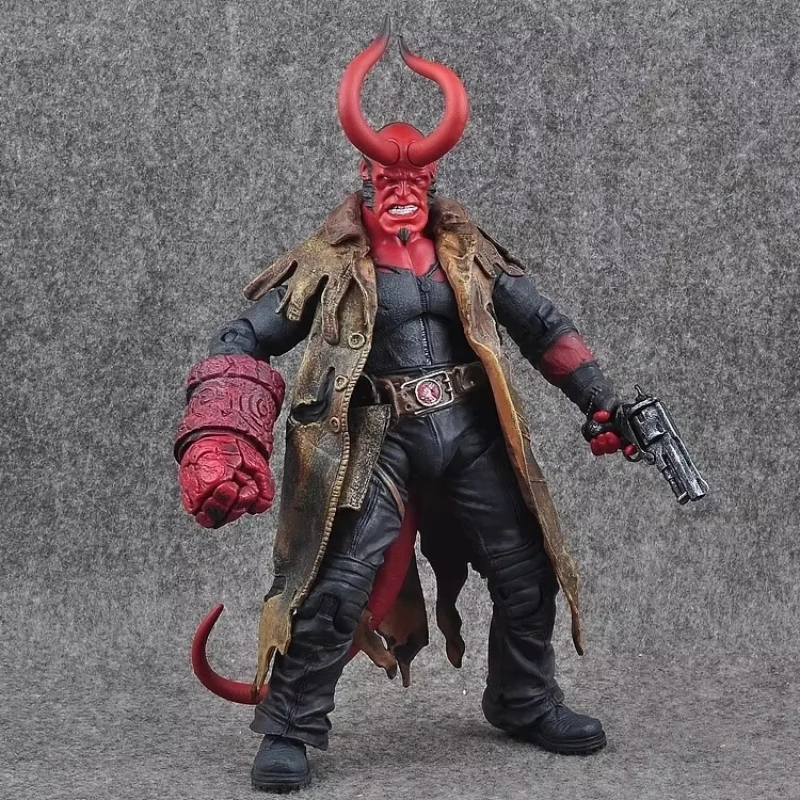 Nieuwe Mezco Hellboy Anime Action Figure 7 inch Beweegbare Standbeeld Pvc Model Ornament Collectie Speelgoed Geschenken Op Voorraad