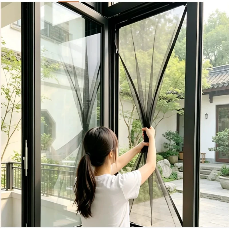 Custom Mosquito-proof elastic screen window, minimalist screen window, built-in screen window, special high-transparency mesh