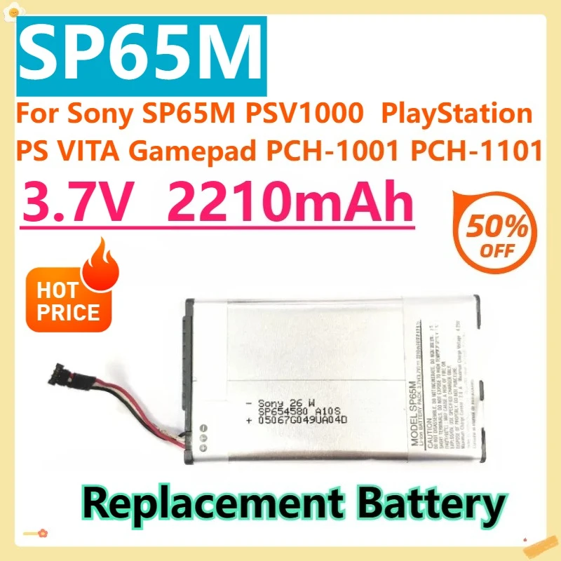 

For Sony SP65M PSV1000 PlayStation PS VITA Gamepad PCH-1001 PCH-1101 3.7V 2210mAh Replacement Battery