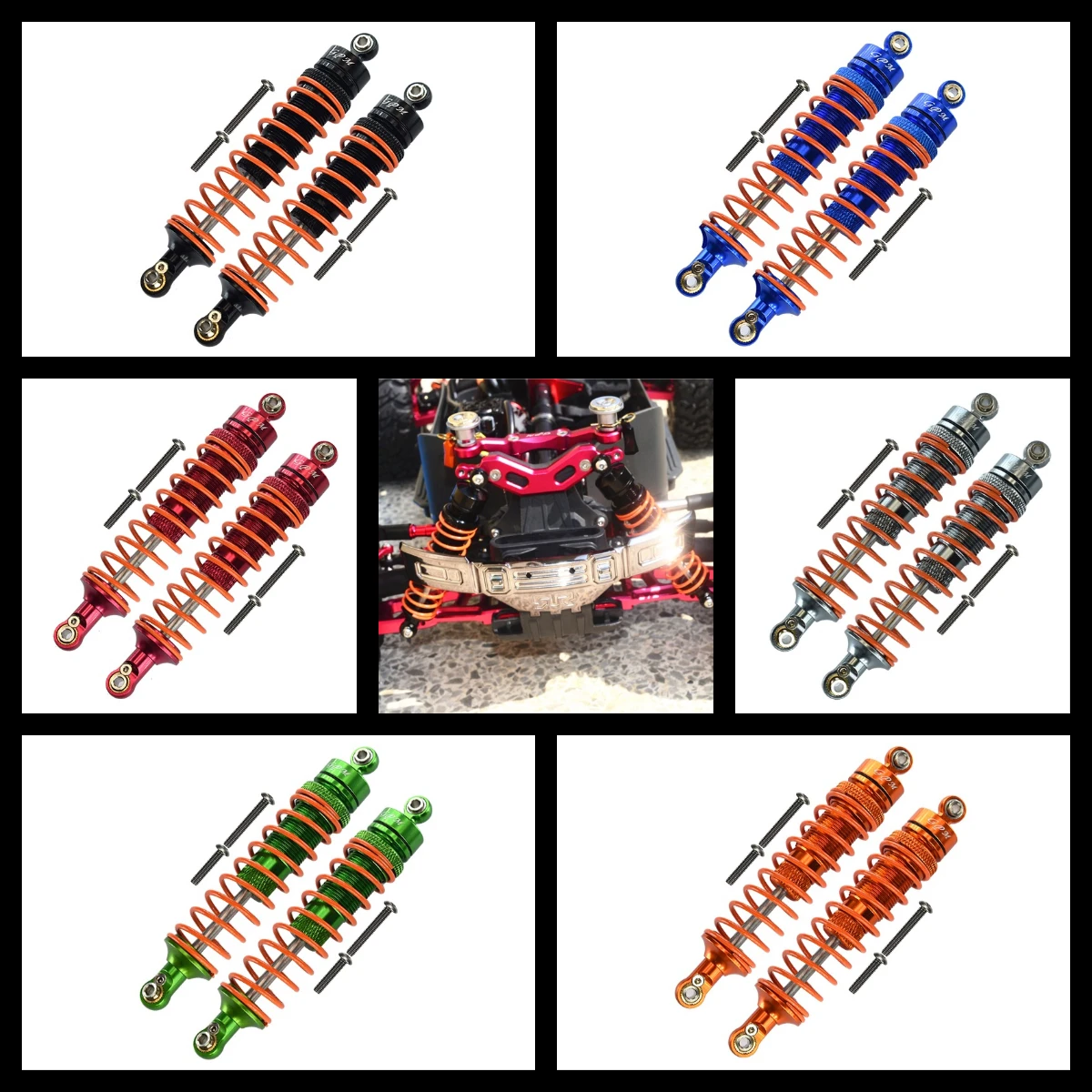 

GPM Alloy Front Heavy-Duty Adjust Damper For ARRMA Granite Mega Big Rock Senton