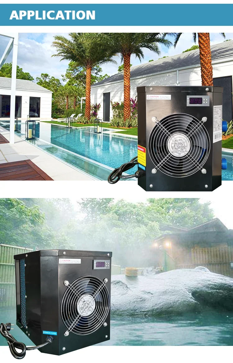 OSB Use R32 Mini Small Portable Air Source Swimming Pool Heater Pump Economical Efficiency Home Circulation Heating 2 Years OEM