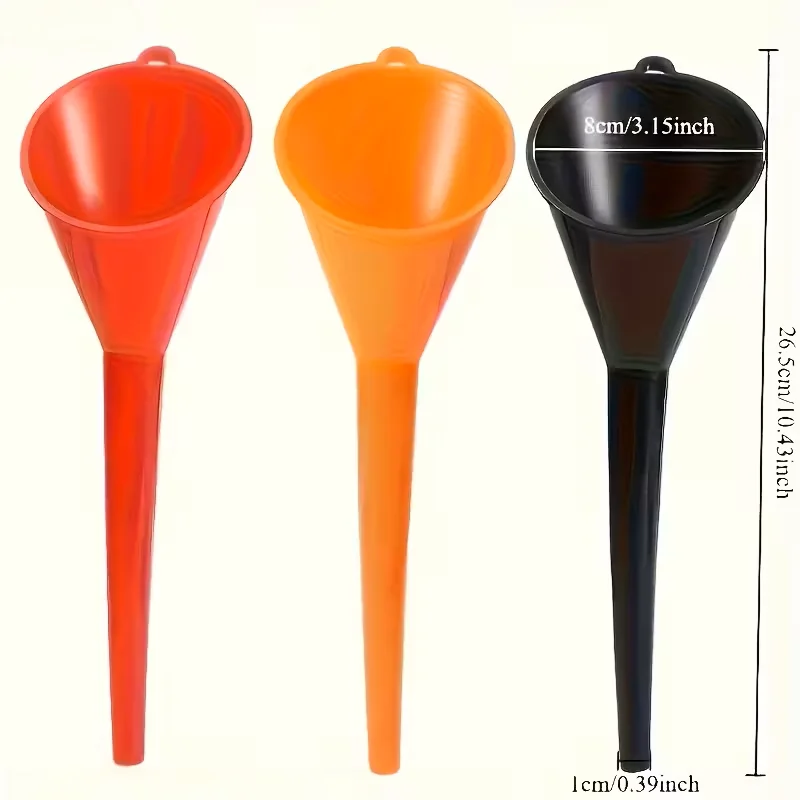 

Car funnel with long handle, gasoline filling tool, splash-proof plastic oil can, motorcycle fueling tool, automatic accessory