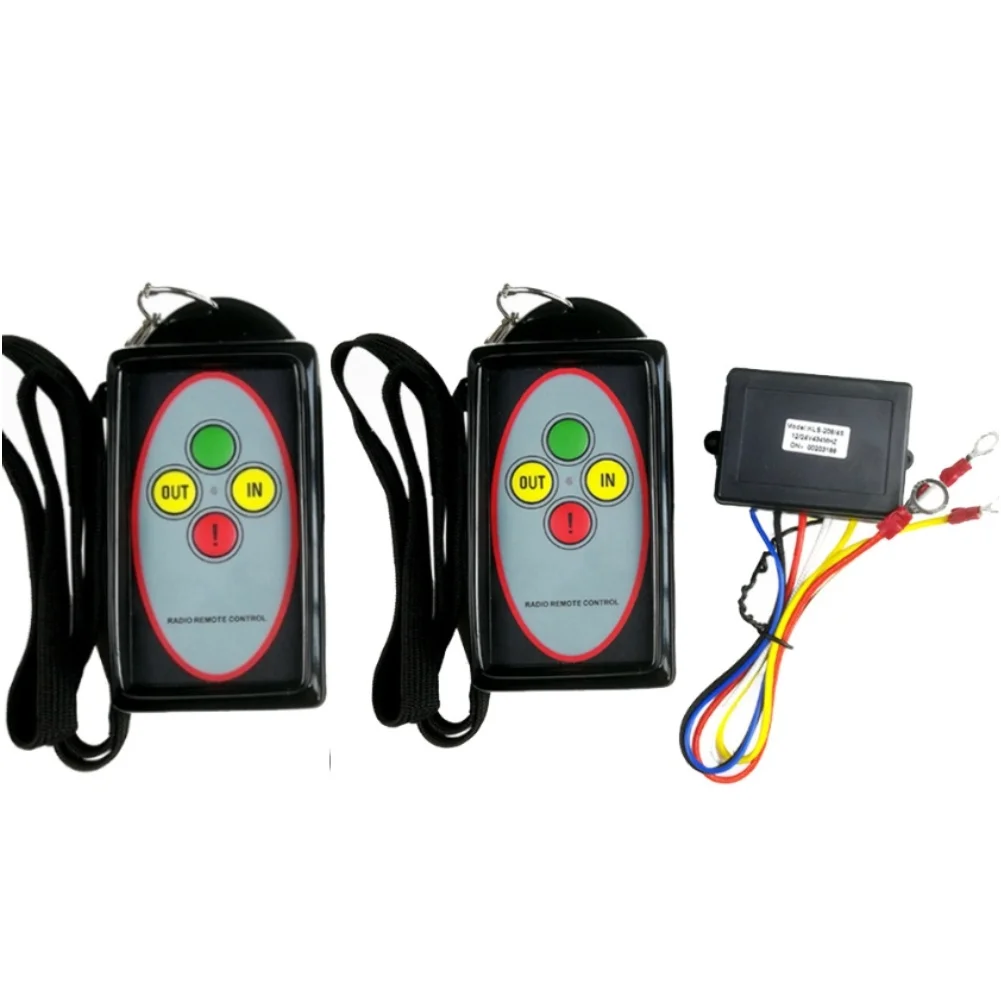 Heavyduty Wireless Remote Control For 12v 24v Winches Compatible With For 4x4 SUV Featuring Led Indicator And Switch