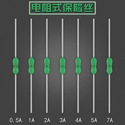 10PCS 2.4*7mm Axial Lead Green Fuse 125/250V 2.4 x 7 63mA 125mA 250mA 1A 2A 3A 4A 5A 7A 8A 10A Fast Blow PICO Resistance Fuse