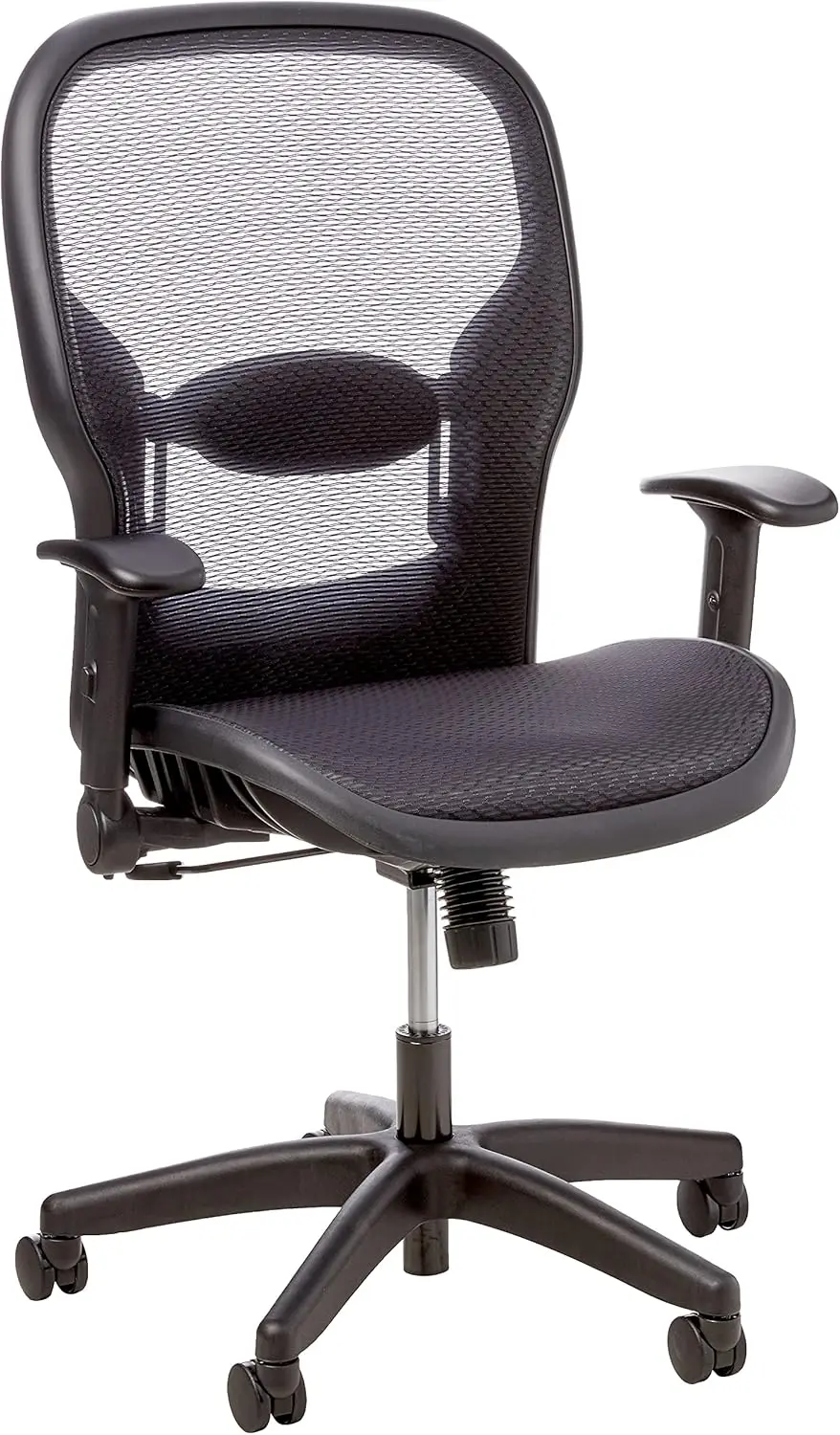 Space Seating 23 Series Professional Dark Air Grid Seat And Back Manager’S Office Chair With Adjustable Lumbar Support And