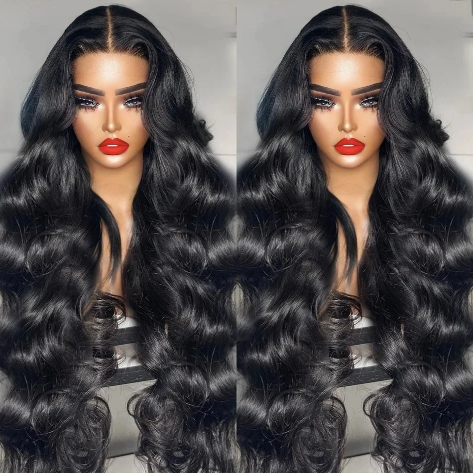 40 Inch Body Wave 180 Density Lace Front Human Hair Wigs 13X6 HD Transparent Pre Cut Lace Frontal Wig For Women Lace Closure Wig