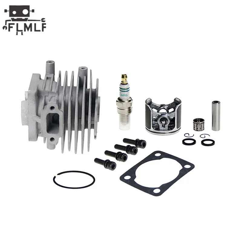 FLMLF 4 Bolt 30.5cc Cast Cylinder with Competition Piston Fit 1/5 Hpi Rofun Km Rovan Baja Losi DBXL FG GoPed Redcat Rc Car Parts