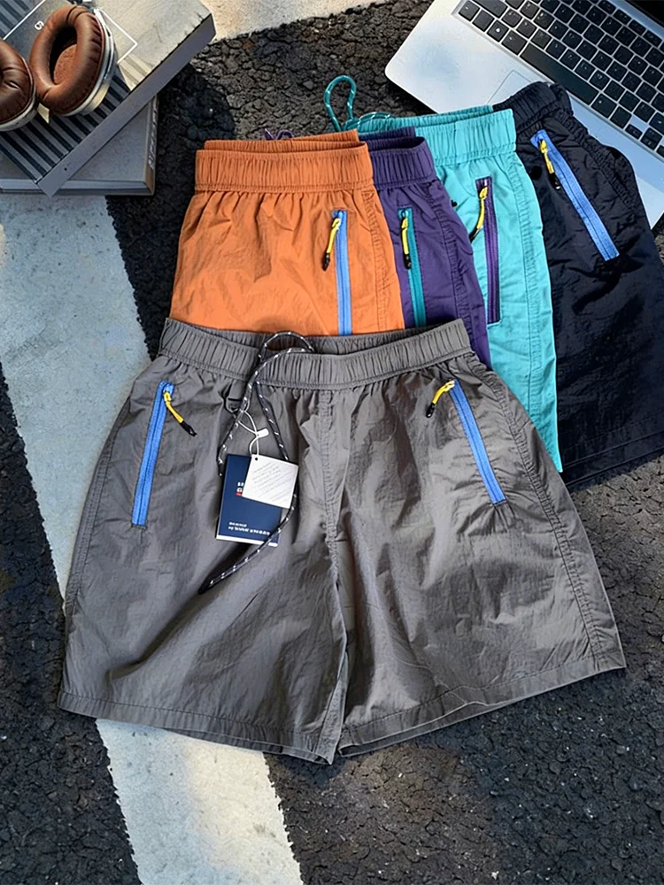 Quick Dry Outdoor Function Workwear Shorts Men Women Summer Thin Outdoor Running Sports Fitness Four 5s Shorts Casual Loose Fit