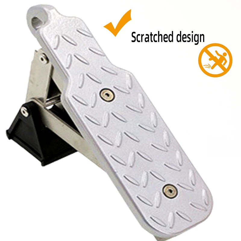 العالمي 440 رطل الألومنيوم حامل سقفي السيارة خطوة صالح مزلاج الباب على السطح حتى هوك حامل الدواسات لمعظم SUV لاقط الملحقات #4