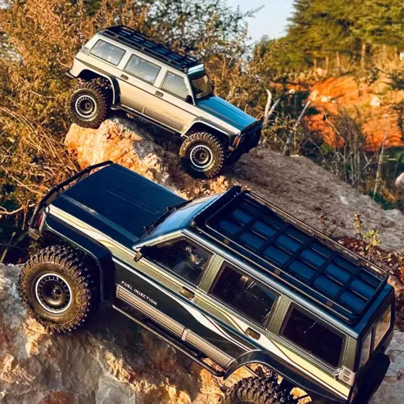 2,4g Control remoto a escala completa Yk4107 Pro 1:10 simulación Tule profesional Rc sin escobillas 4wd escalada todoterreno modelo de vehículo