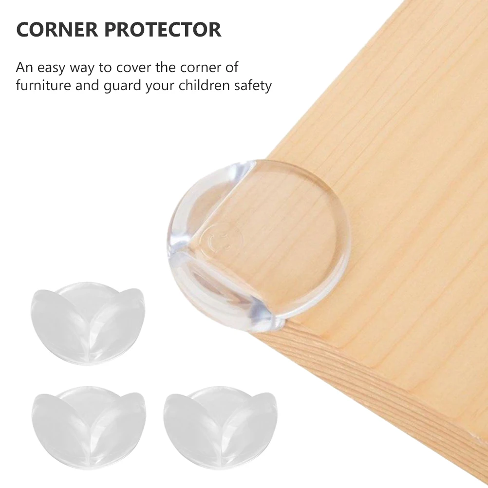 

10 шт., защита для углов мебели, прозрачные силиконовые защитные ограждения для детей, защитная крышка для краев стола, без остатков, простая установка