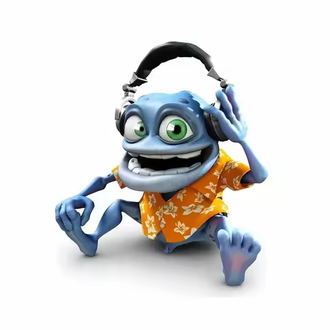 Funny Beautiful Anime Crazy Frog Car Sticker Waterproof Cover Scratch Funny Sticker Window Motorcycle Fine Decal Decor PVC