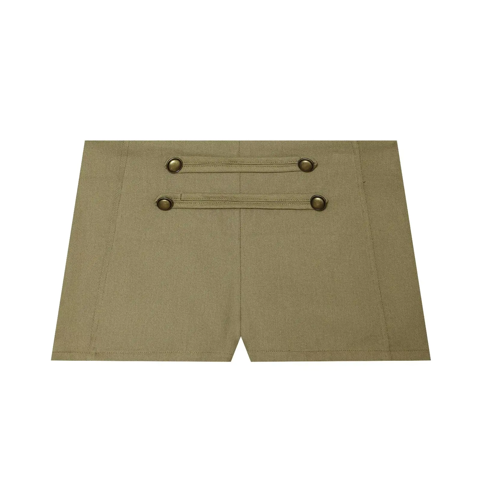 KONDALA Damen Vintage Street Shorts Set 2026 Sommer Trendiges High Street Retro Set Stylisches Urlaubs-Set mit Knöpfen, schmaler Weste und Mini-Shorts – Detail 13