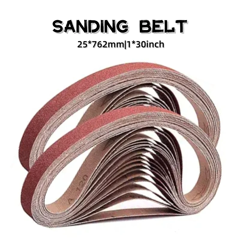 

Два типа наборов шлифовальных лент (762*25мм) с размером частиц в диапазоне от 40-320, собрание различных потребности полировки клиентов.