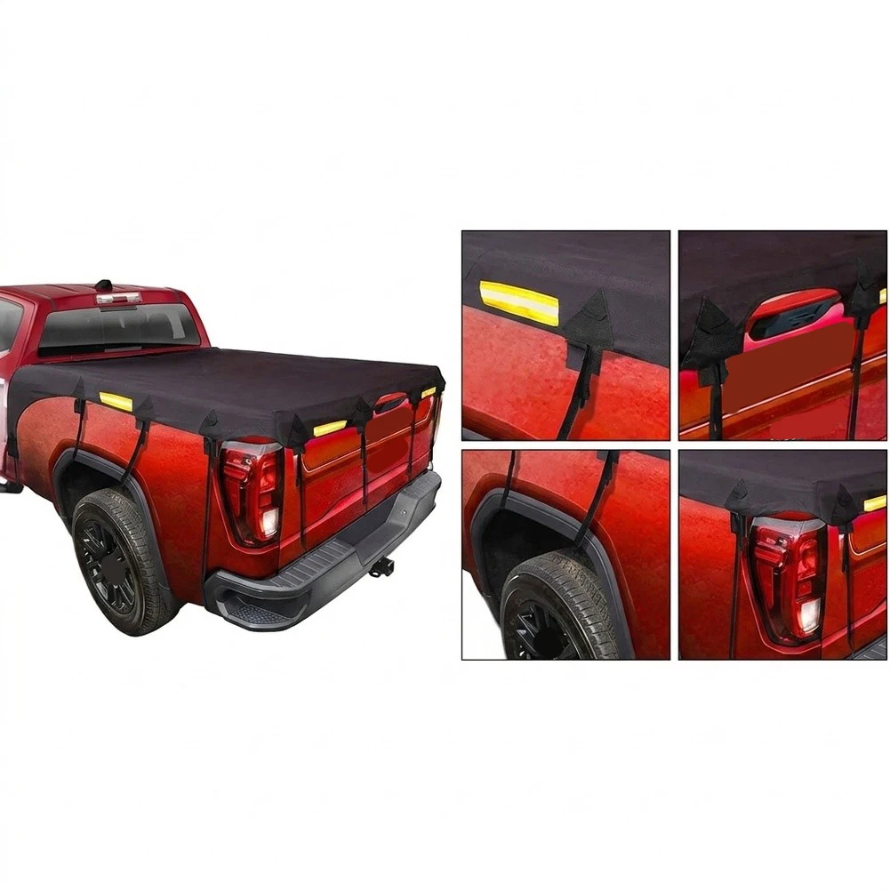 600D Oxford Waterproof Truck Bed Cover with Zipper for Pickup Trucks L170xW185cm L177xW185cm L199xW185cm L247xW185cm