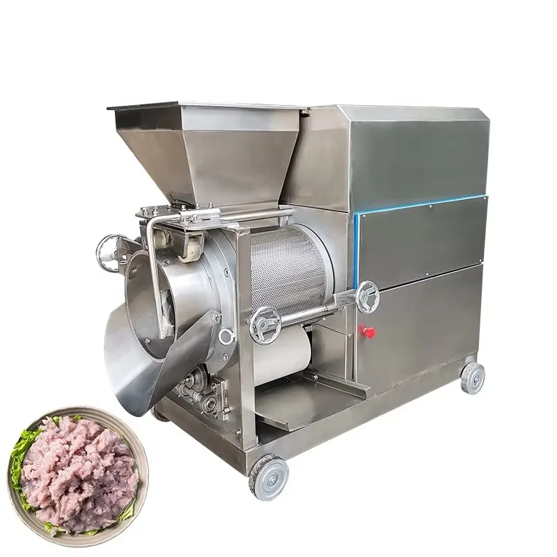 Commercial Crab Meat Extractor Automatic Impurity Removal Fish Deboning Machine High Meat Yield Bone Separator