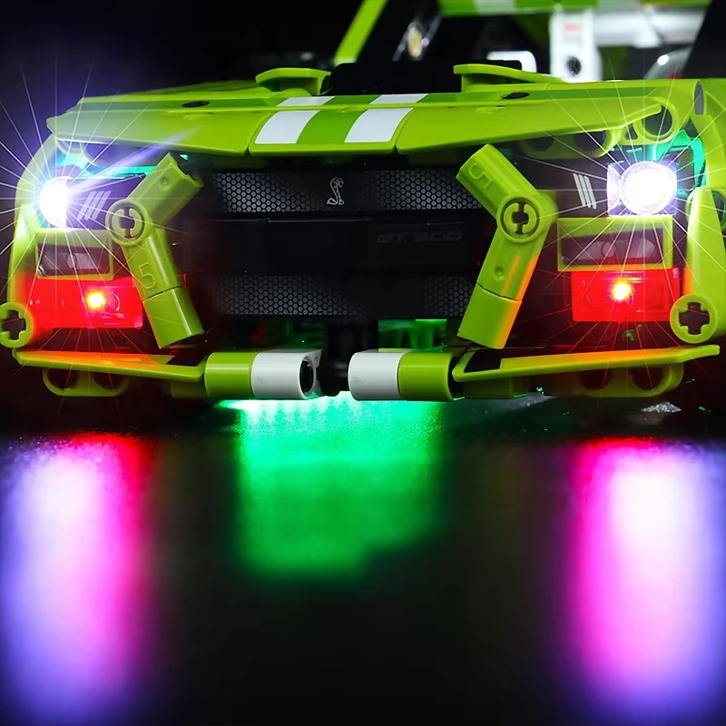 Kit d'éclairage LED bricolage pour LEGO 42138 GT500, super voiture de sport technique, ensemble de nuits de construction, lumière LED uniquement, modèle sans blocs