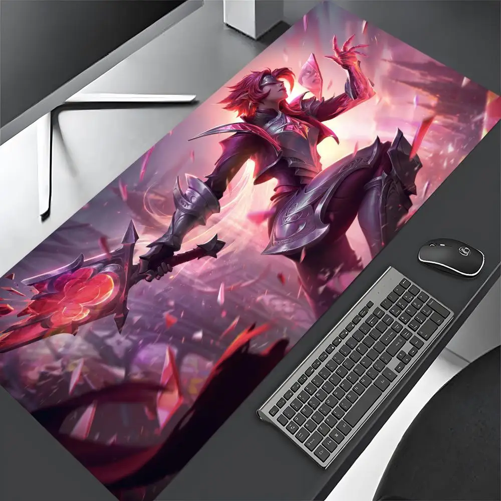 Game League of Legends Riven Mouse Pad Large Computer Gaming Accessories 700x400mm Desk Mats Carpet Anti-slip Laptop Soft Mice