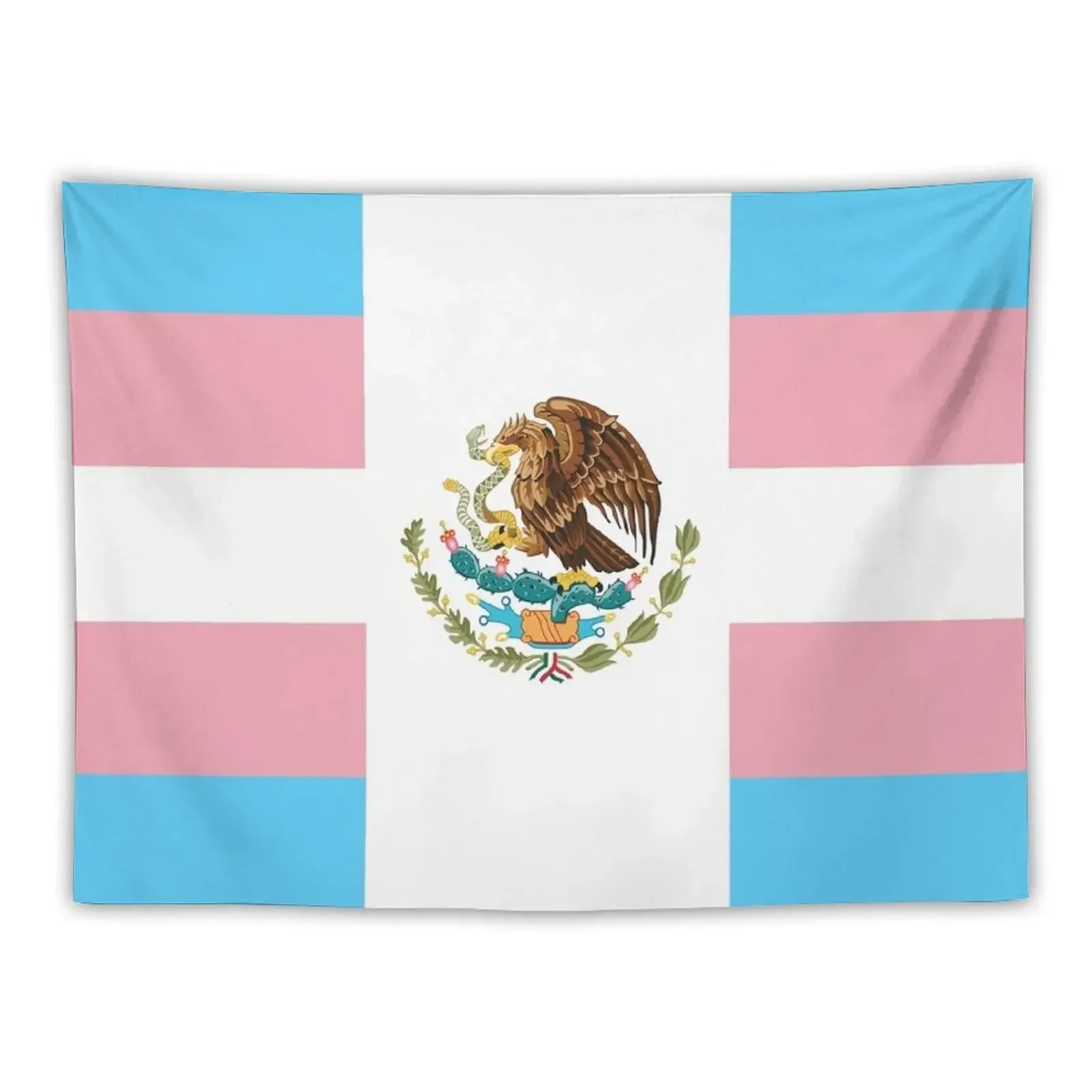 Mexican Trans Pride Flag Tapestry Home Decorations Aesthetic Wall Mural Tapestry