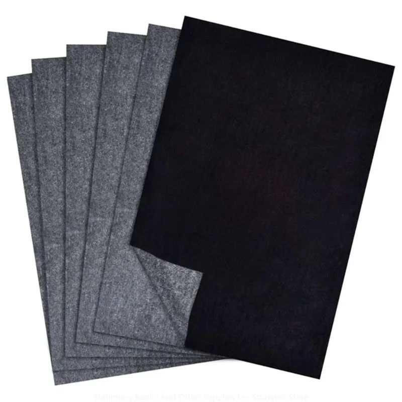 100pcs A4 Single Side Black Carbon Paper · Tracing Painting Rubbing Paper 29.7X21 Carbon Paper