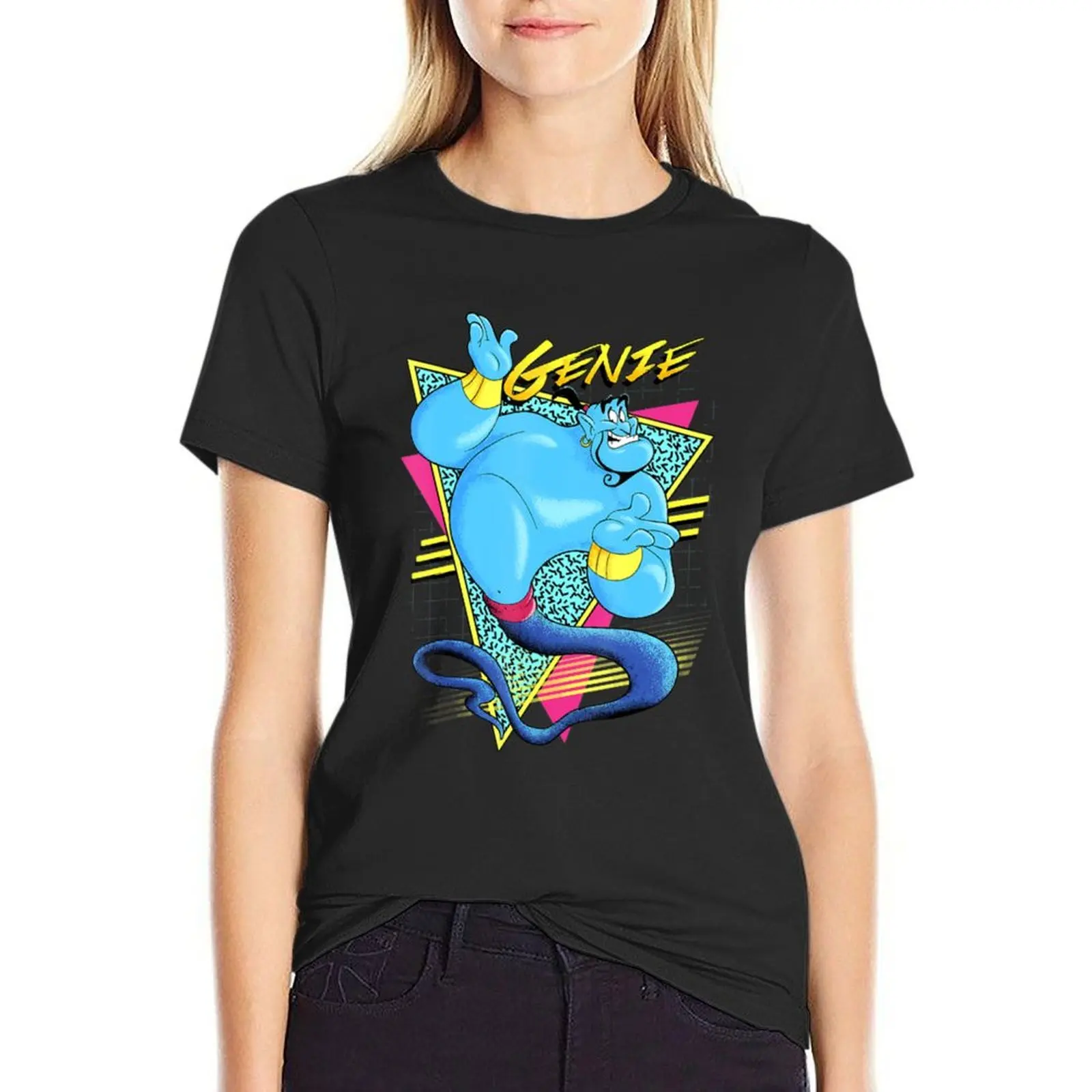 Genie Retro Abstract Portrait Logo T-Shirt aesthetic clothes tees Women clothes