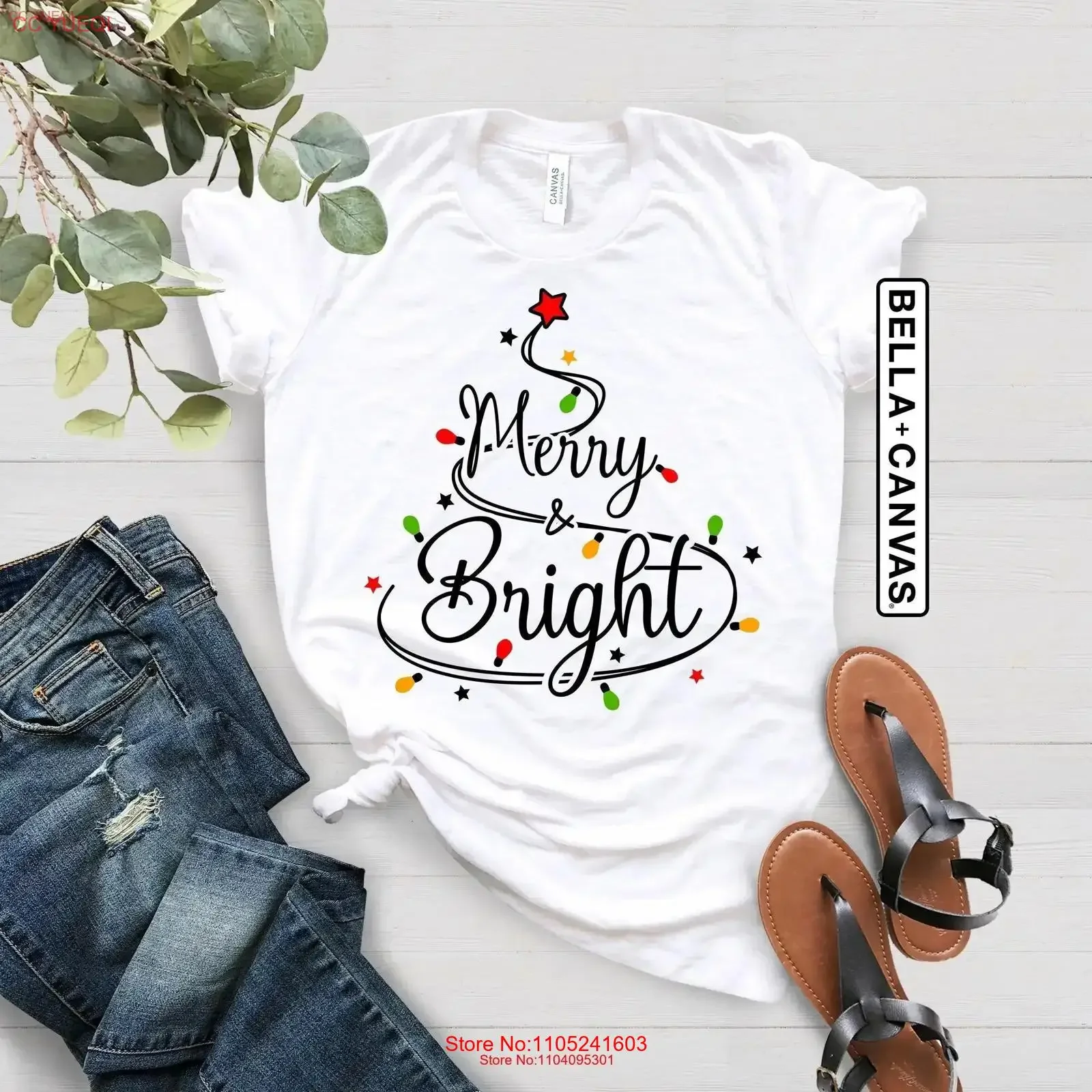 Merry BrighT T Shirt Christmas Lights New Year Happy Santa Xmas vintage Washed Stylish Soft Slightly Unisex graphic Stretched