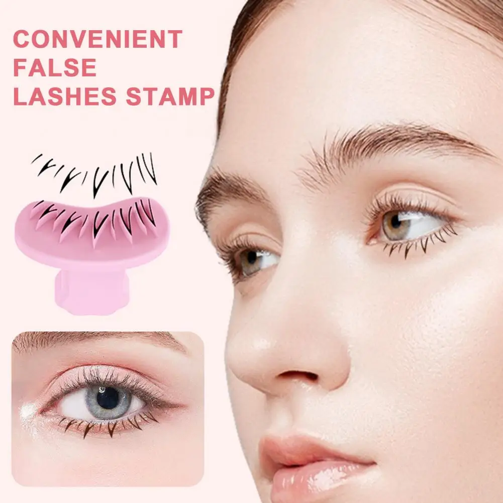 Quick Easy False Lashes Application False Lashes Stamp Effortless Eye Makeup Reusable False Eyelashes for Natural for Makeup