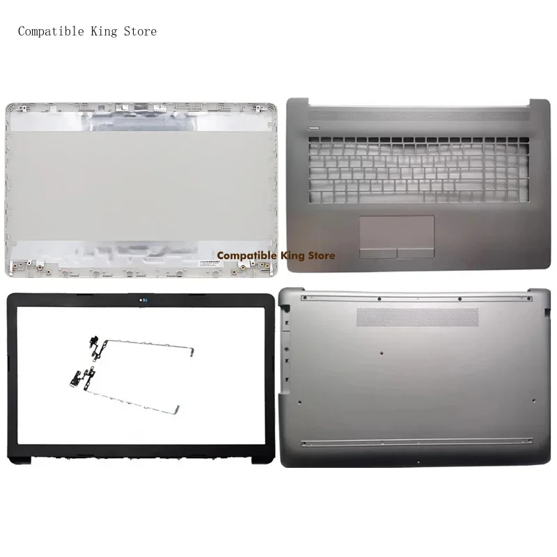 L New Housings For HP Pavilion 17-BY 17-CA 17-CR 17Q-CS 470 G7 LCD Back Cover Front Bezel Palmrest Bottom Case Silver L22499-001