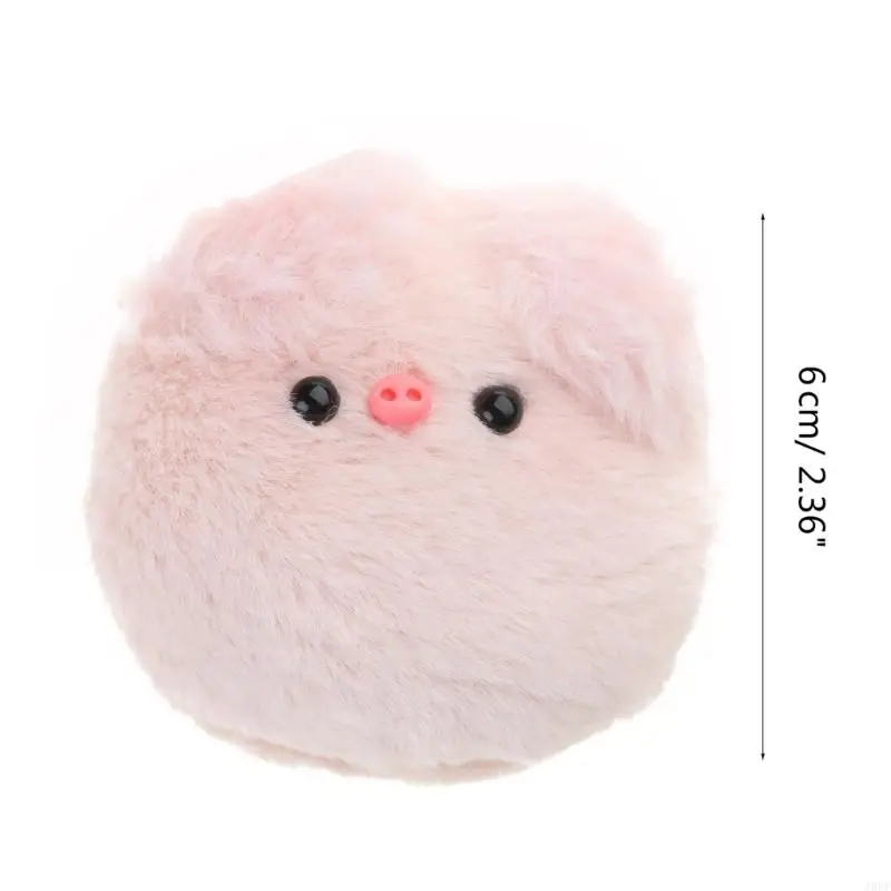 J0PF – porte-clés en peluche, poupée cochon, ornement en fourrure, cochon couinant, pendentif suspendu pour à main, à