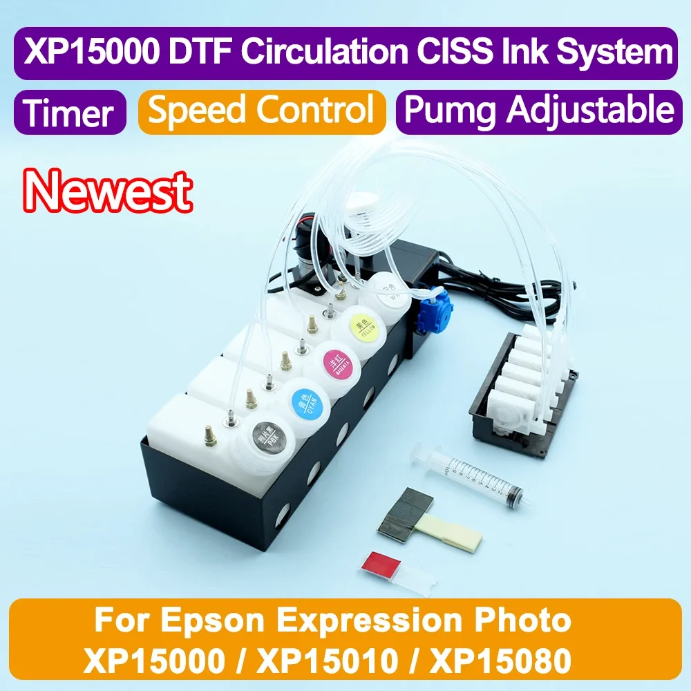 

XP15000 DTF CiSS System White Ink Shaker Device Conversion Kit With Manifold Damper For Epson XP-15000 Timer Control Stirrer