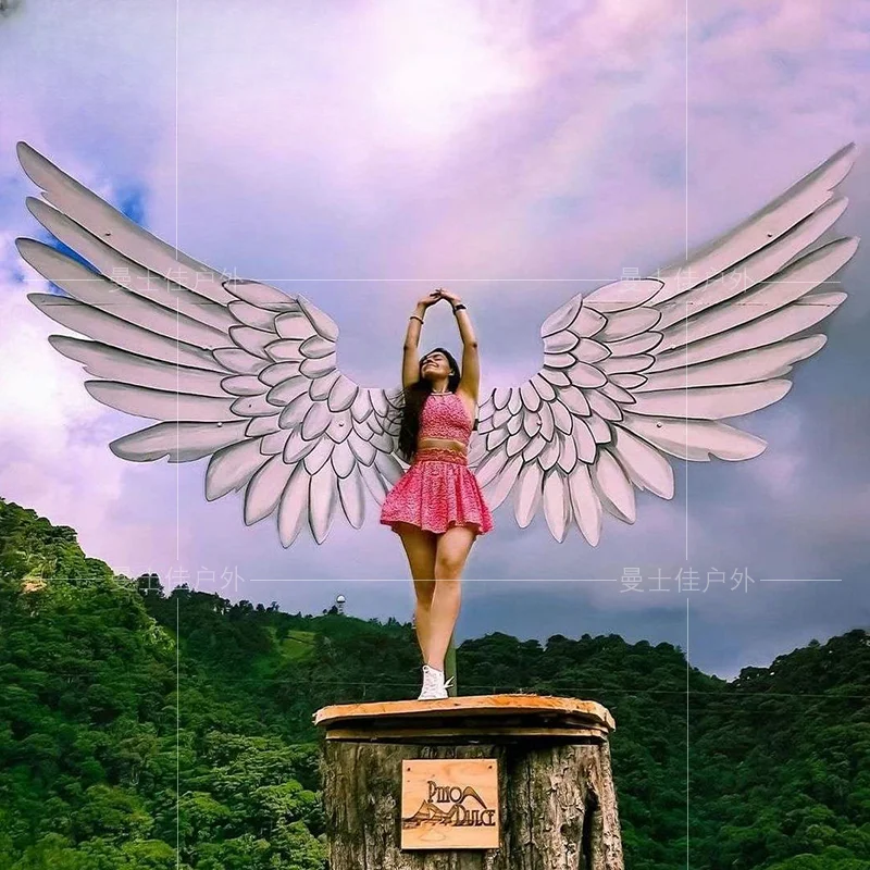 Customized internet celebrity Angel Wings homestay photography props Scenic Area Farm Meichen Check-in Outdoor hanging