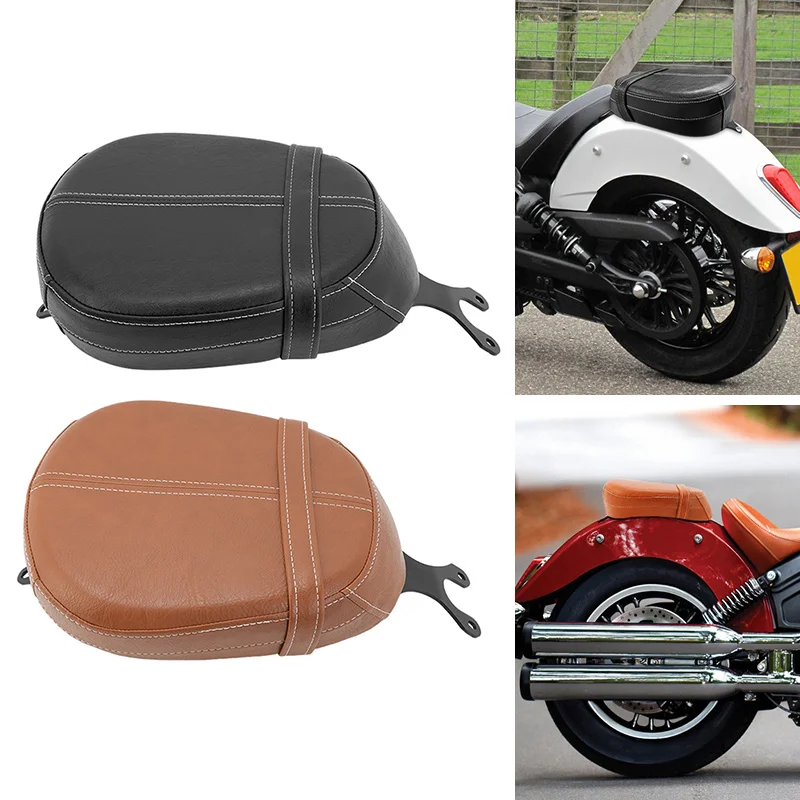 

Motorcycle Pillion Pad Seat Solo Rear Seat Cushions Passenger Saddle For Indian Scout 2015-2023 Sixty 2016-2023 Moto Parts