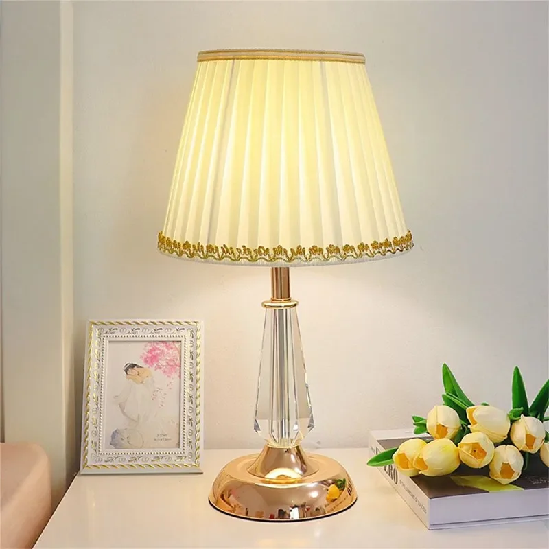 SOURA Contemporary Crystal Table Light LED Fashion Living Room Bedroom Study Girl's room Villa Hotel