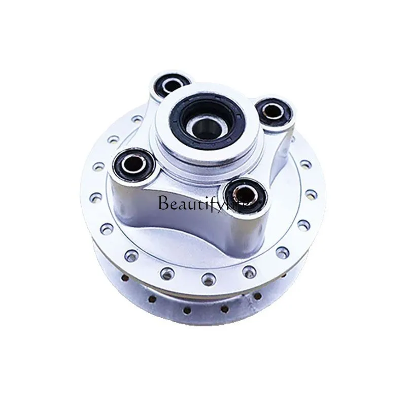 125 motorcycle retro modified spoke wheel hub core brake drum cover assembly