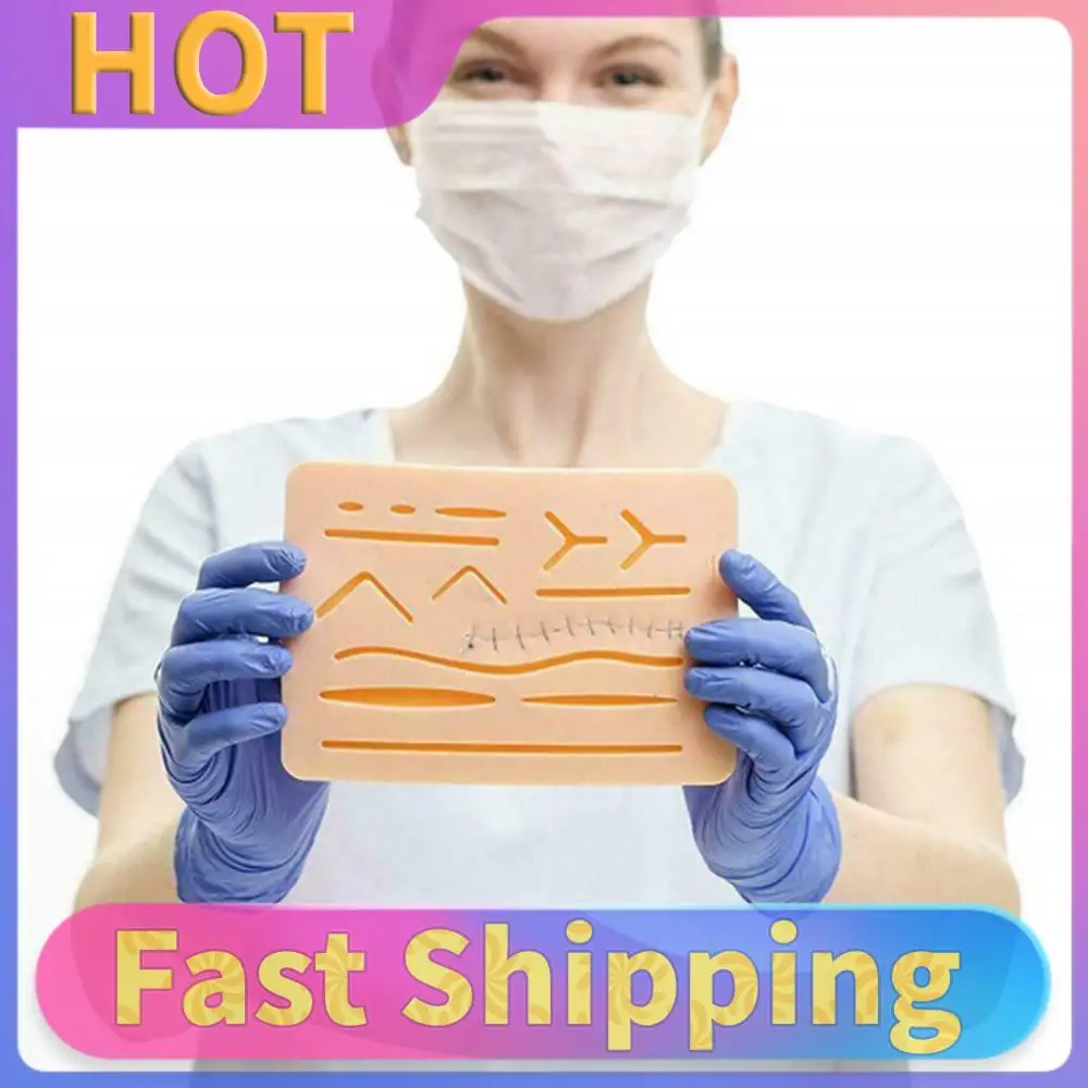 

Многоразовый тренажер для наложения швов: модуль-имитация кожи для отработки навыков наложения швов, медицинские учебные пособия и аксессуары