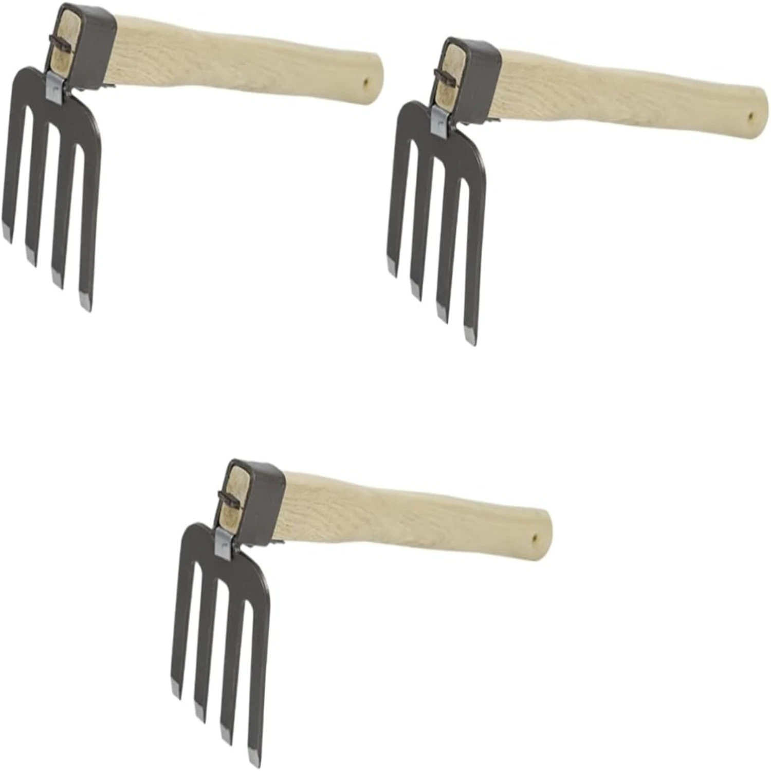 Enhance Your Beautiful Garden with Efficient and Durable 3-Piece Wooden Handle Excavation Gardening Tools Set - Powerful Steel C