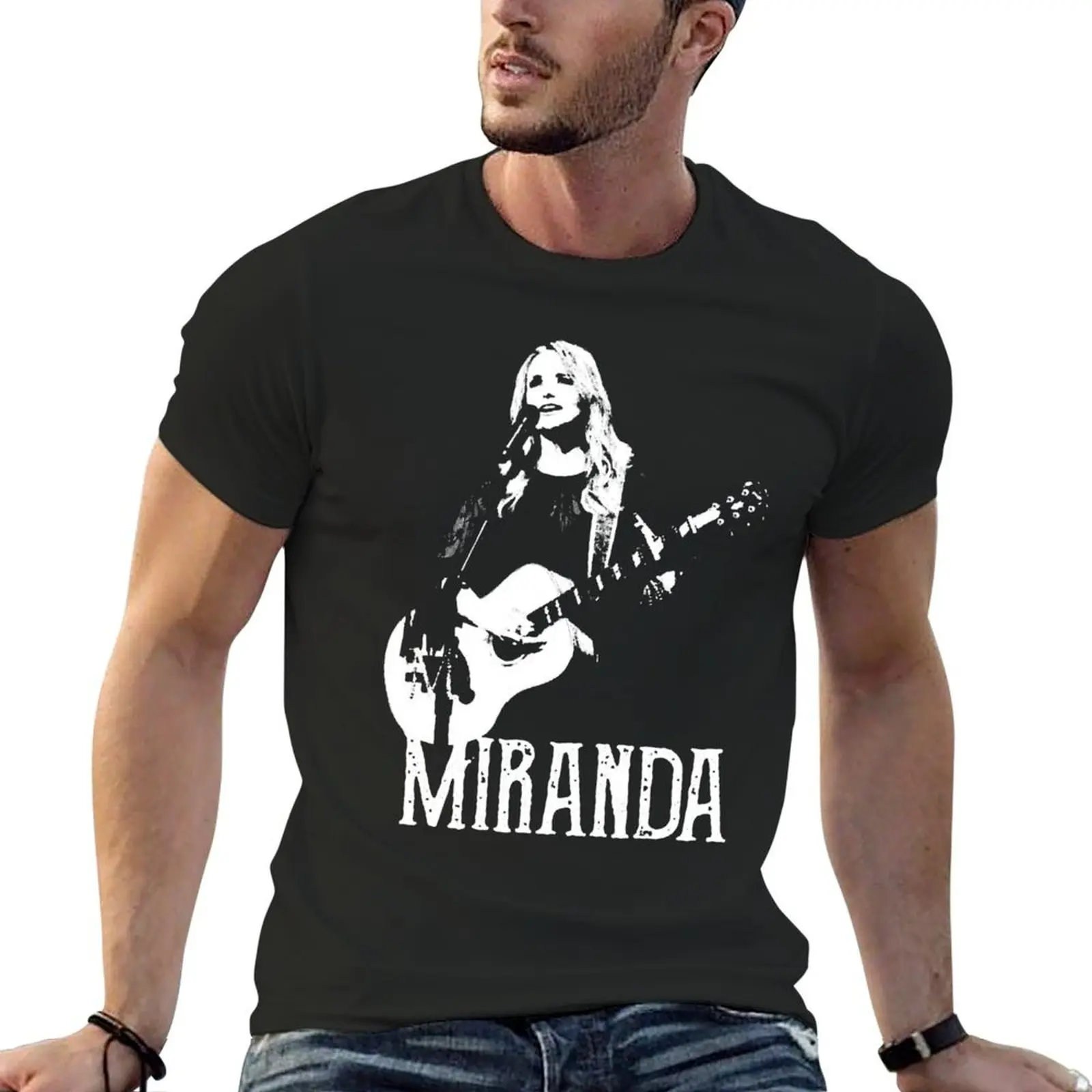 

Miranda The White Stencil T-Shirt rapper graphic tees summer top oversized t shirt men