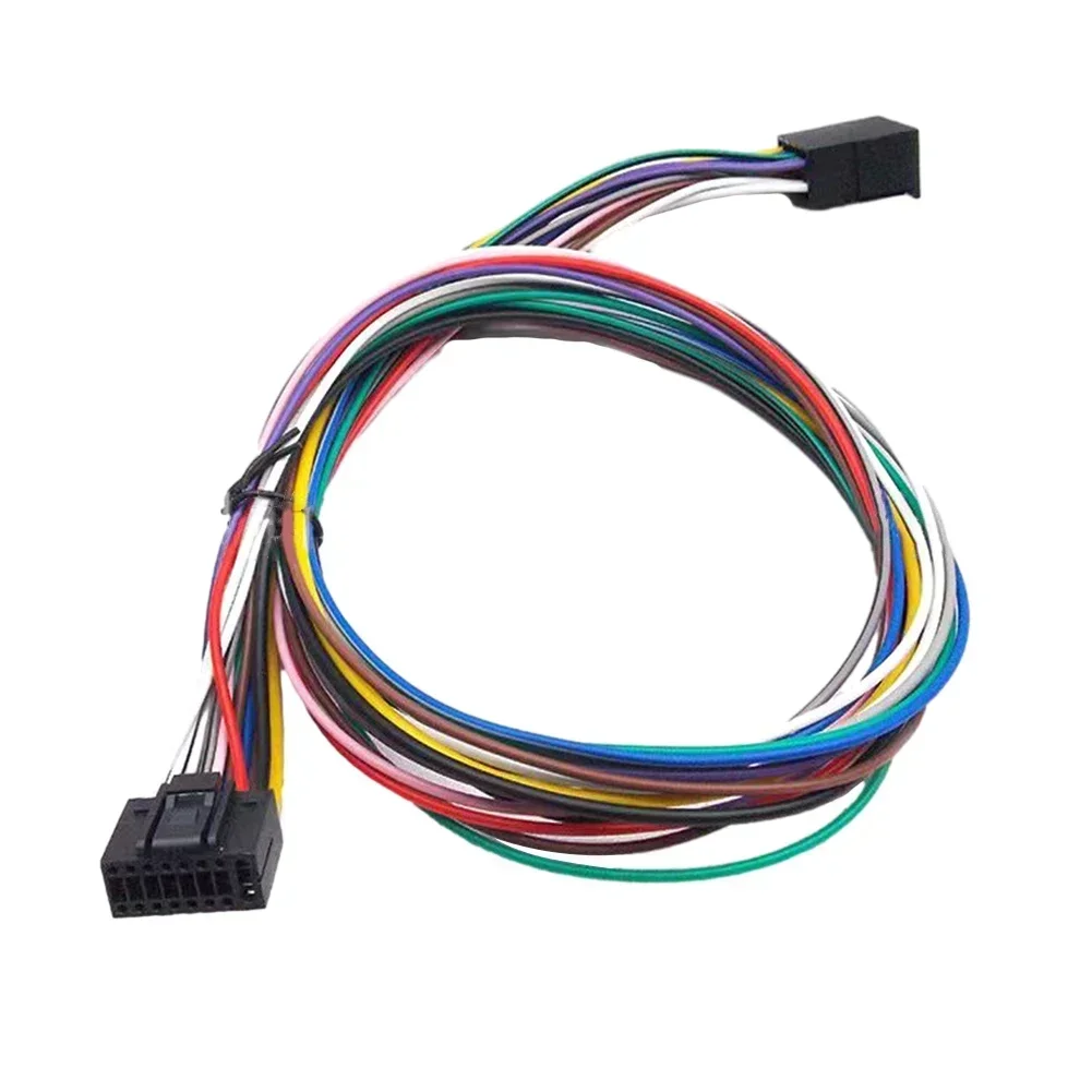 16 Pin Car Stereo Radio ISO Wire Harness Extension Adapter Cable Player 60cm Car Electronics Accessories