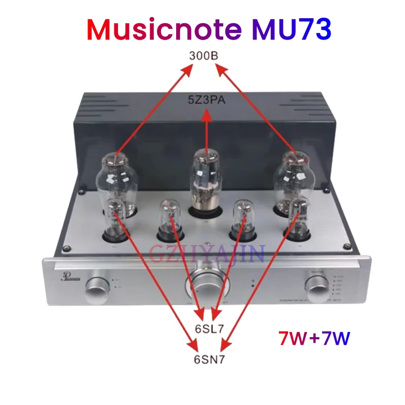 

NEW 7W*2 Musicnote MU73 fever gallbladder amplifier HIFI amplifier 300B gallbladder amplifier single ended gallbladder amplifier