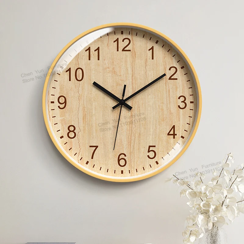 Roundness Hanging Wall Clocks Decoration Fitment Home Decor Silence Fashion Wall Clocks Living Room Wandklok In De Woonkamer