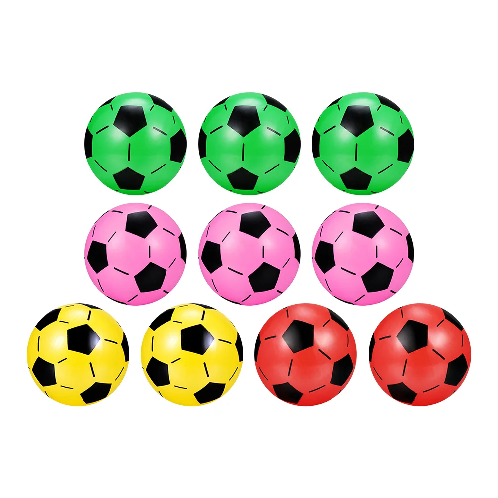 

10 Pcs Inflatable Ball Child Beach Toys Balls Children Plastic Kidcraft Playset Soccer for Kids